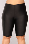 Curves For Days Biker Shorts - Black