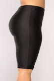 Curves For Days Biker Shorts - Black