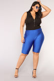 Curves For Days Biker Shorts - Royal