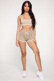 Emerson Dolphin Shorts - Taupe