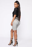 Runner Up Biker Shorts - Grey
