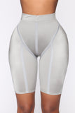 Runner Up Biker Shorts - Grey
