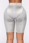 Runner Up Biker Shorts - Grey