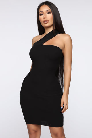 Seduce Me Mini Dress - Black