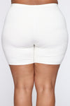 Classic Mini Biker Shorts - White