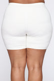 Classic Mini Biker Shorts - White