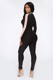 All Zipped Up Jumpsuit - Black/Neon