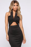 Masquerade Ball Maxi Gown - Black