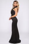 Masquerade Ball Maxi Gown - Black