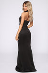 Masquerade Ball Maxi Gown - Black