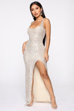 Family Affair Sequin Dress - Silver