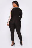 All Zipped Up Jumpsuit - Black/Neon
