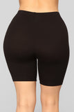 Natalee Biker Shorts - Black
