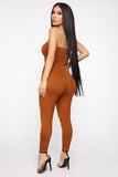 Isabelle Tube Jumpsuit - Terracotta