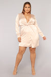 Sugar Free Dress - Taupe