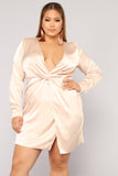 Sugar Free Dress - Taupe