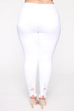 Tell Your Boy Bye Jeans - White