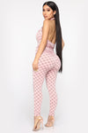 New Lovin' Printed Jumpsuit - Pink/combo