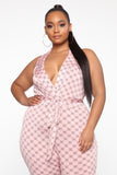 New Lovin' Printed Jumpsuit - Pink/combo