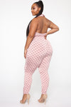 New Lovin' Printed Jumpsuit - Pink/combo