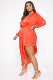 Sheer Attraction Maxi Dress - Orange