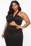 Masquerade Ball Maxi Gown - Black