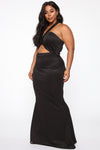 Masquerade Ball Maxi Gown - Black