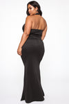 Masquerade Ball Maxi Gown - Black