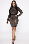 Buy Me Jewels Rhinestone Dress - Black