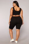 F Off Biker Shorts - Black