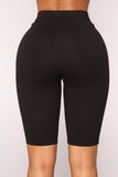 F Off Biker Shorts - Black