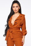 Cynthia Cargo Jumpsuit - Rust