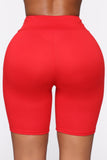 Out For A Ride Biker Shorts - Red