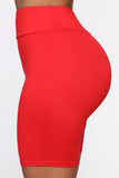Out For A Ride Biker Shorts - Red