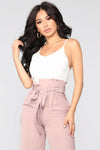 She's So Lucky Jumpsuit - Mauve