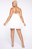 Unforgettable Moments Flare Mini Dress - White