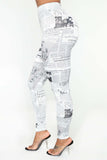 Cyane High Rise Leggings - Black/White