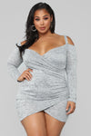 Get Together Party Dress - Heather Grey