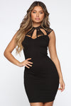 Stop and Stare Dress - Black