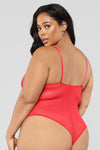 Somebody To Love Lace Teddy - Red