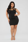 Stop and Stare Dress - Black