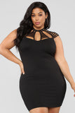 Stop and Stare Dress - Black