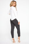Bad Decisions Tie Waist Pants - Black/White