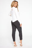 Bad Decisions Tie Waist Pants - Black/White