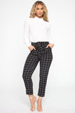 Bad Decisions Tie Waist Pants - Black/White