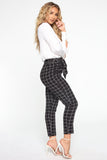 Bad Decisions Tie Waist Pants - Black/White