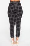 Bad Decisions Tie Waist Pants - Black/White