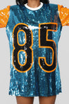 Play Of The Week Tunic Dress - Orange Combo
