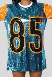 Play Of The Week Tunic Dress - Orange Combo