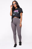 Smooth Operator High Rise Legging - Charcoal